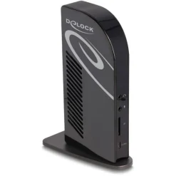 Delock USB Type-C Triple Display Dockingstation mit DisplayLink® 4K / USB Hub / LAN / SD / Audio / PD 96 W