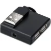 Digitus DA-70217 4-port USB 2.0 extern ohne Netzteil schwarz