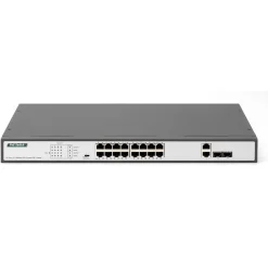 Digitus fast Ethernet PoE 16-port + 2 Combo