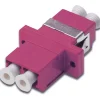 DIGITUS FO COUPLER DUPLEX LC TO LC MM OM4 VIOLET CERAMIC SLEEVE