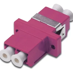 DIGITUS FO COUPLER DUPLEX LC TO LC MM OM4 VIOLET CERAMIC SLEEVE
