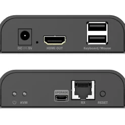 Digitus HDMI KVM IP Receiver 4K/60Hz schwarz