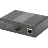 DIGITUS Industrial Gigabit Ethernet PoE+ Media Converter SFP Open Slot without SFP Module PSE 802.3at