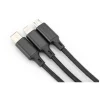 DIGITUS 3-in-1 Ladekabel USB A Lightning + Micro USB + USB-C