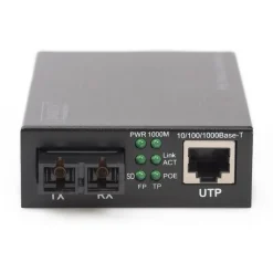 Digitus Konverter Gigabit PoE Multim. Media RJ45/SC MM PSE