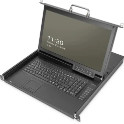 Digitus Modulare Konsole 17"HD LCD,8-port HDMI KVM Deutsch