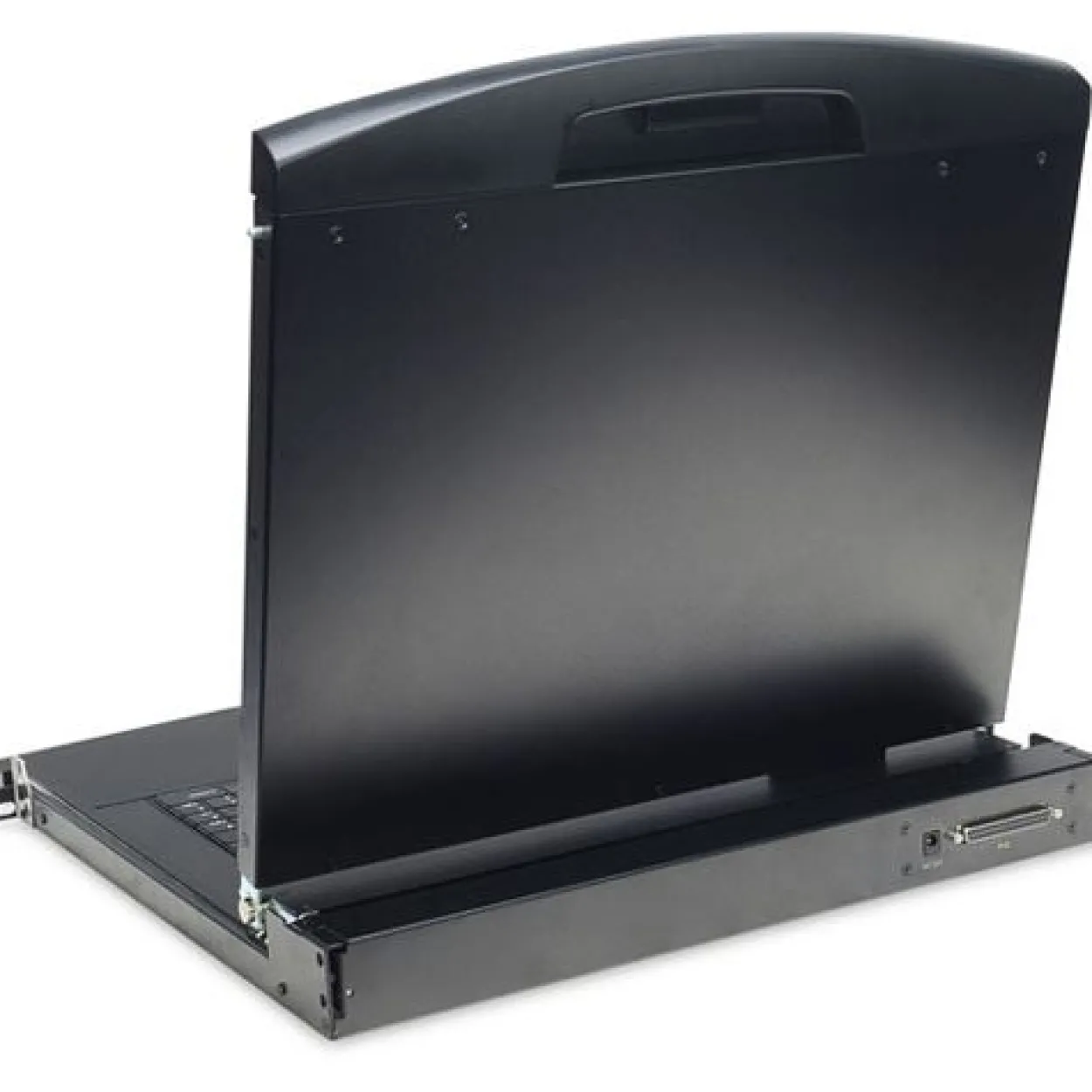 Digitus Modulare Konsole mit 17" TFT 8 Port KVM & Touchpad deutsche Tastatur RAL 9005 - schwarz