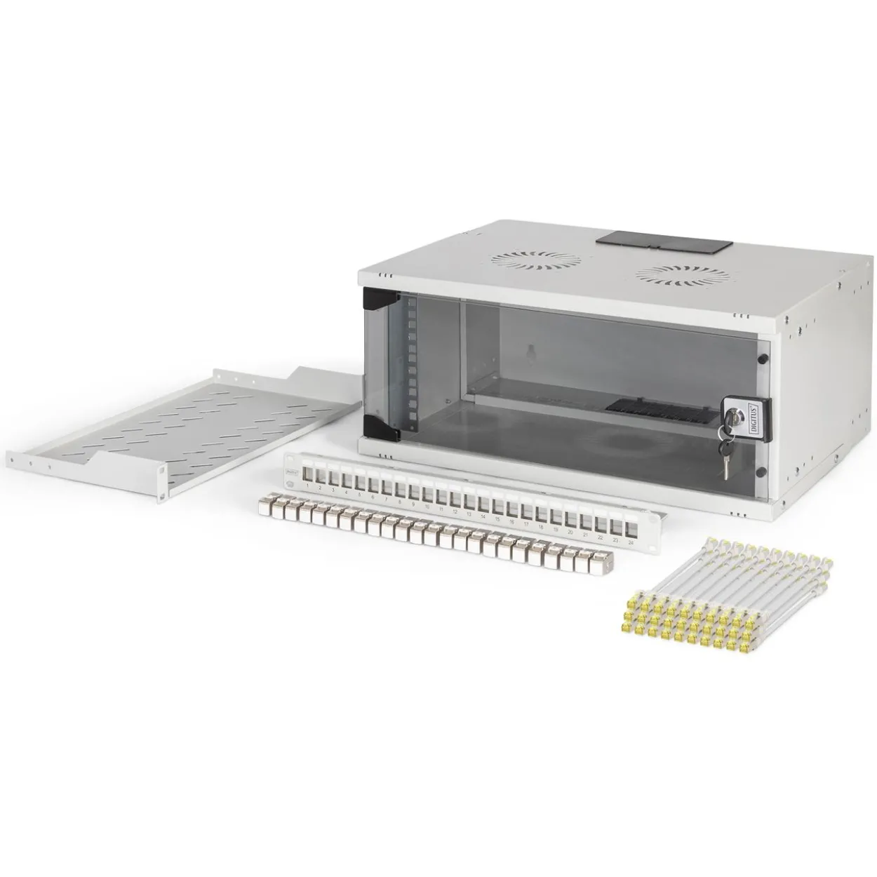 Digitus Netzwerk-Set 483 mm (19") - 4HE, 540x400 mm (BxT) we