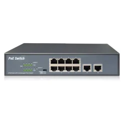 Digitus 8-Port Fast Ethernet PoE-Switch + 2 Uplinks
