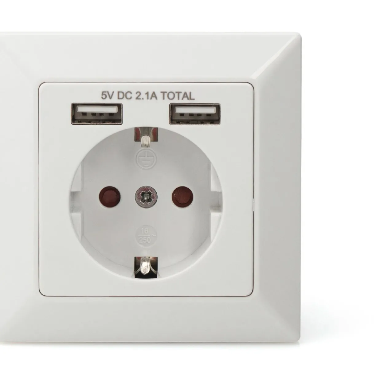 Digitus Steckdose mit 2 USB-Ports