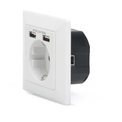 Digitus Steckdose mit 2 USB-Ports