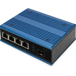 Digitus Switch Ind. 4-Port 10/100 blau