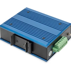 Digitus Switch Ind. 4-Port Gigabit 30W PoE Unmanaged blau