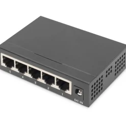 Digitus Switch 5-Port Gigabit Unmanaged Metallgehäuse schw