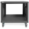 DIGITUS 8U AVS rack 420 x 507 x 460mm threaded mounting holes castors bl