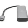 Digitus USB-C-Hub 4-Port 3.1->4xC3.1 integr. Kabel silber