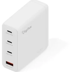 Digitus USB-Ladegerät GaN 140W, 3x USB-C, 1x USB-A weiss