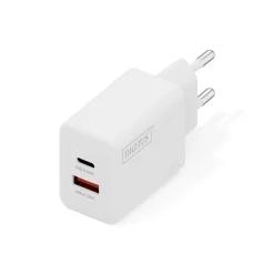Digitus USB-Ladegerät 20W, 1x USB-C, 1x USB-A wei?