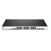 D-Link DGS-1210-28MP/E 28-Port Layer2 PoE+ Gigabit Smart Managed Switch 24x 10/100/1000BASE-T PoE 4x 100/1000Mbps combo/SFP 370W PoE