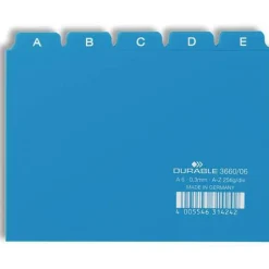 DURABLE Karteikartenregister A-Z blau