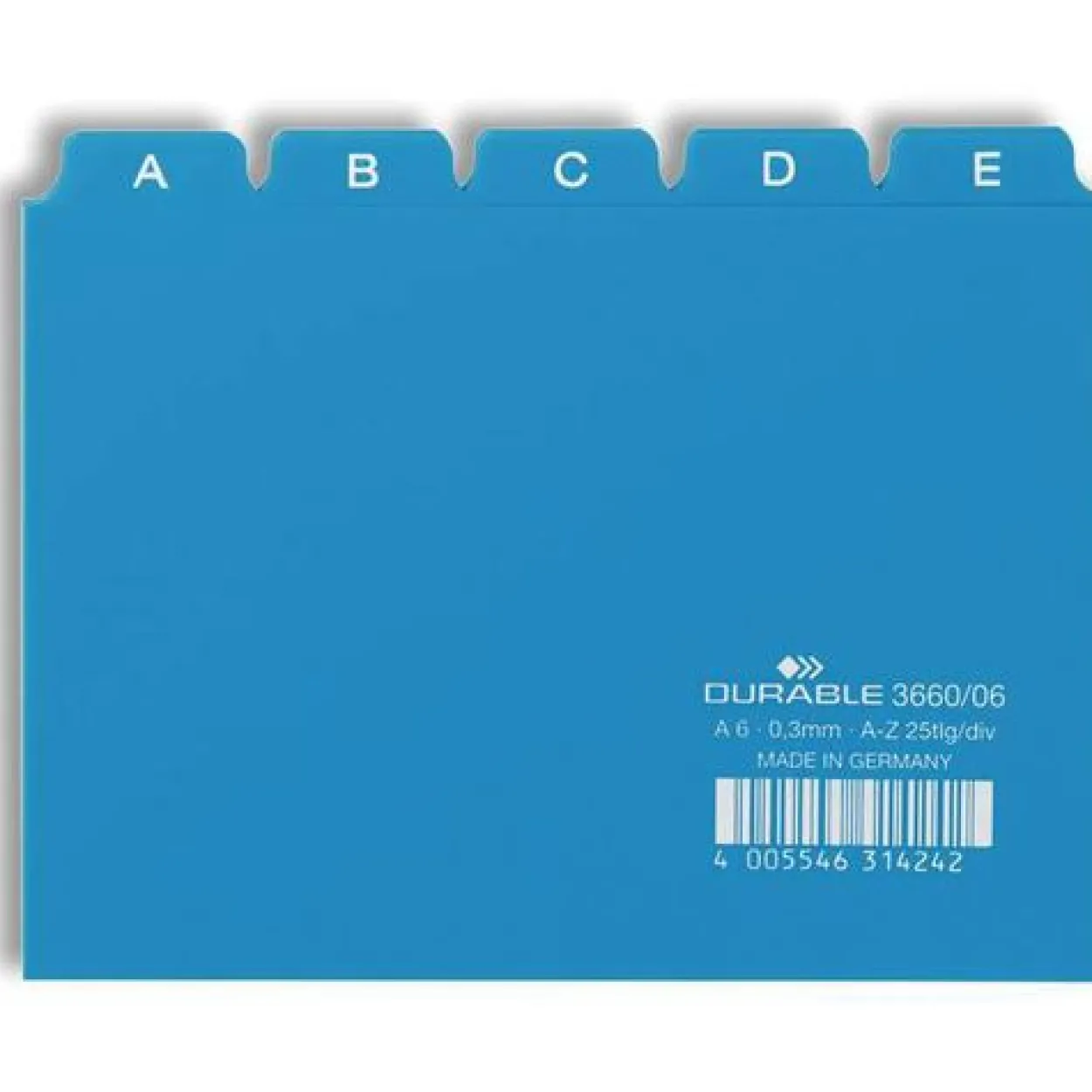 DURABLE Karteikartenregister A-Z blau