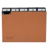 Durable Karteiregister A - Z, Pressspan, DIN A5 quer, braun