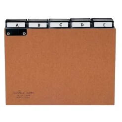 Durable Karteiregister A - Z, Pressspan, DIN A5 quer, braun