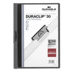 Durable Klemmhefter DURACLIP 30, DIN A4, anthrazit