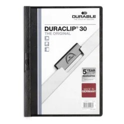 Durable Klemmhefter DURACLIP 30, DIN A4, schwarz
