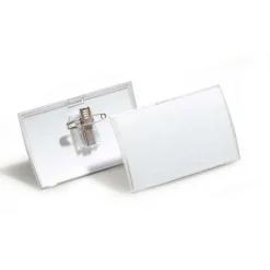 DURABLE Namensschild Click Fold, mit Kombiklemme, 75 x 40 mm