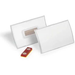Durable Namensschild Click Fold m Magnet 54x90mm 10Stk trans