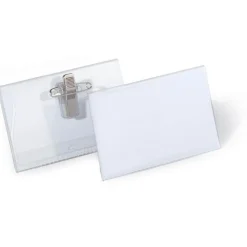 DURABLE 20 Namensschilder mit Kombiklemme 9,0 x 5,4 cm