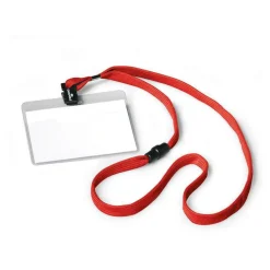 DURABLE 10 Namensschilder mit Textilband 9,0 x 6,0 cm