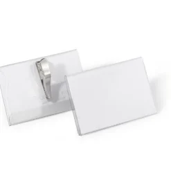 DURABLE Namensschild, mit Krokoklemme, 90 x 54 mm