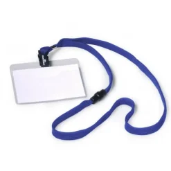 DURABLE Namensschild, mit Textilband, 90 x 60 mm, dunkelblau