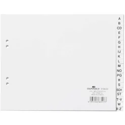 DURABLE Ordnerregister Halbformat A-Z weiß 20-teilig, 1 Satz