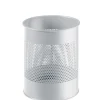 Durable Papierkorb Metall rund 15 Liter mit Ring 165mm grau