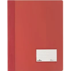 DURABLE Schnellhefter DURALUX, DIN A4, rot-transluzent