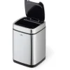 Durable Sensor Abfalleimer NO TOUCH 6l metallic silber
