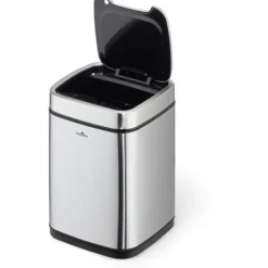 Durable Sensor Abfalleimer NO TOUCH 6l metallic silber