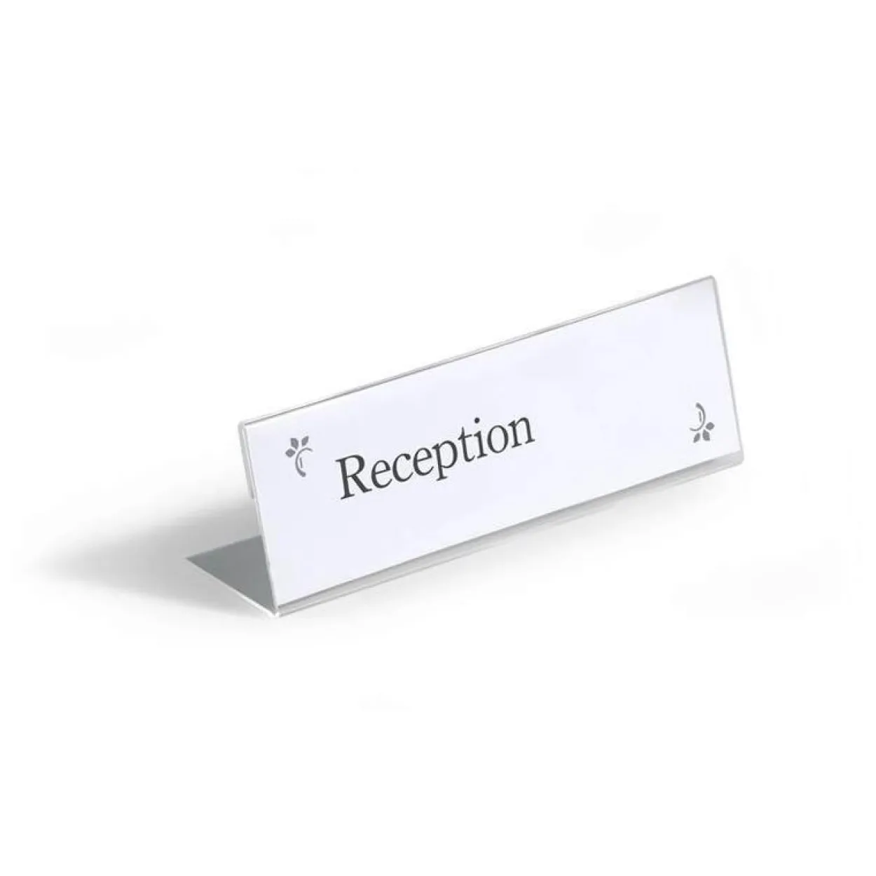 DURABLE Tischnamensschilder transparent 21,0 x 6,1 cm, 10 St.