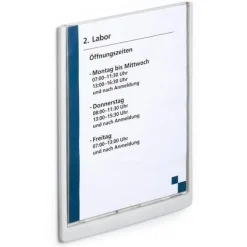 DURABLE Türschild CLICK SIGN Kunststoff weiß DIN A4