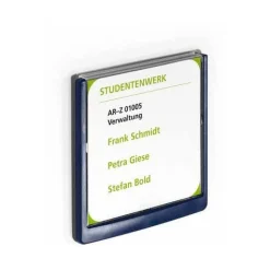 DURABLE Türschild CLICK SIGN Kunststoff blau 14,9 x 14,85 cm