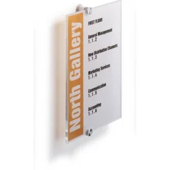 DURABLE Türschild CRYSTAL SIGN Acryl transparent DIN A4