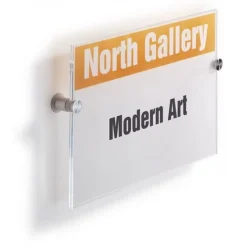 DURABLE Türschild CRYSTAL SIGN Acryl transparent DIN A4