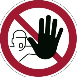 Durable Verbotsaufkleber 'Zutritt verboten'