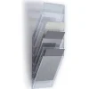DURABLE Wandprospekthalter FLEXIBOXX transparent DIN A4 hoch 6 Fächer