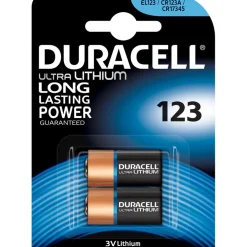 Duracell High Power CR123A Lithium Batterie 3.0 V 2er Pack