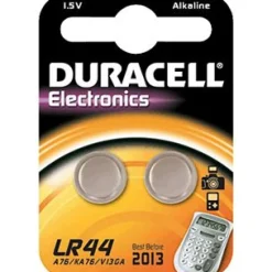 Duracell LR44 Alkaline Knopfzellen Batterie 1.5 V 2er Pack