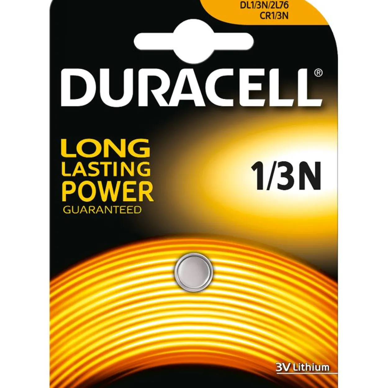 Duracell 1/3N CR1/3 N Lithium Knopfzellen Batterie 3.0 V 1er Pack
